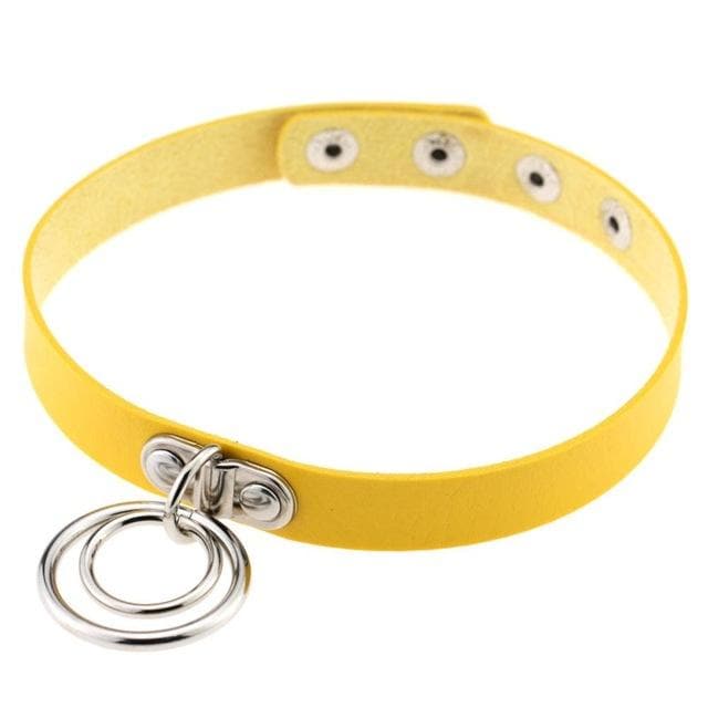 Double Ring Goth Choker - Creepy Goth