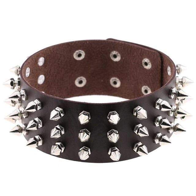 Studded Choker Necklace - Creepy Goth