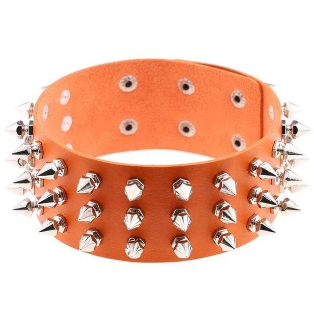 Studded Choker Necklace - Creepy Goth