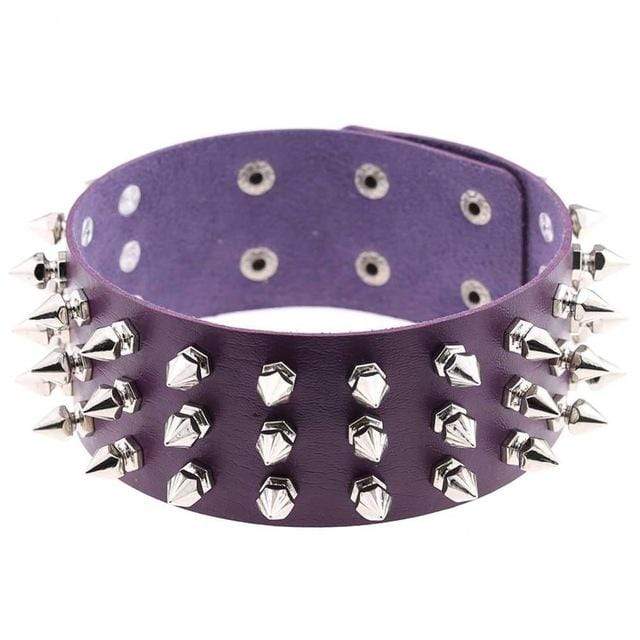 Studded Choker Necklace - Creepy Goth