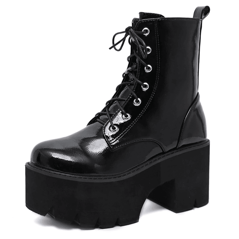Punk Goth lace boots