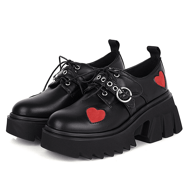 Punk Heart lace boots