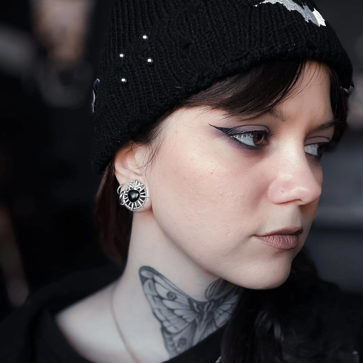 SACRED FLAME HEART TUNNELS (316L STAINLESS STEEL)