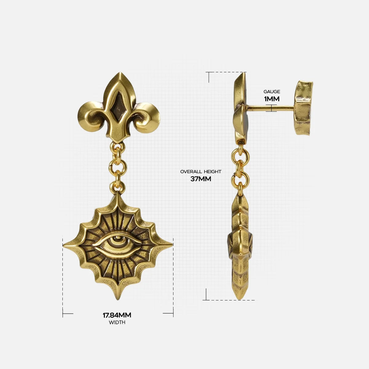 RADIANT WITNESS EARRINGS