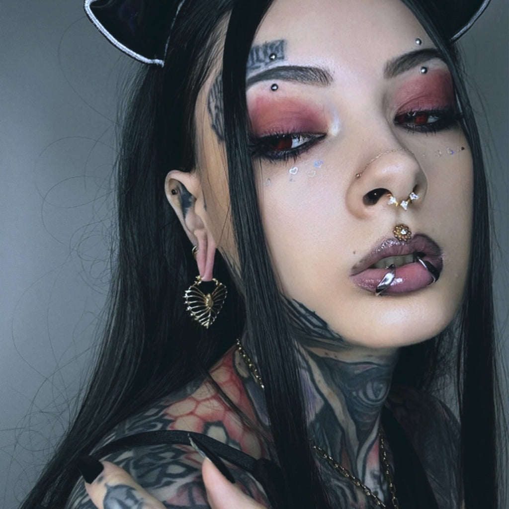 RIBHEART EARRINGS