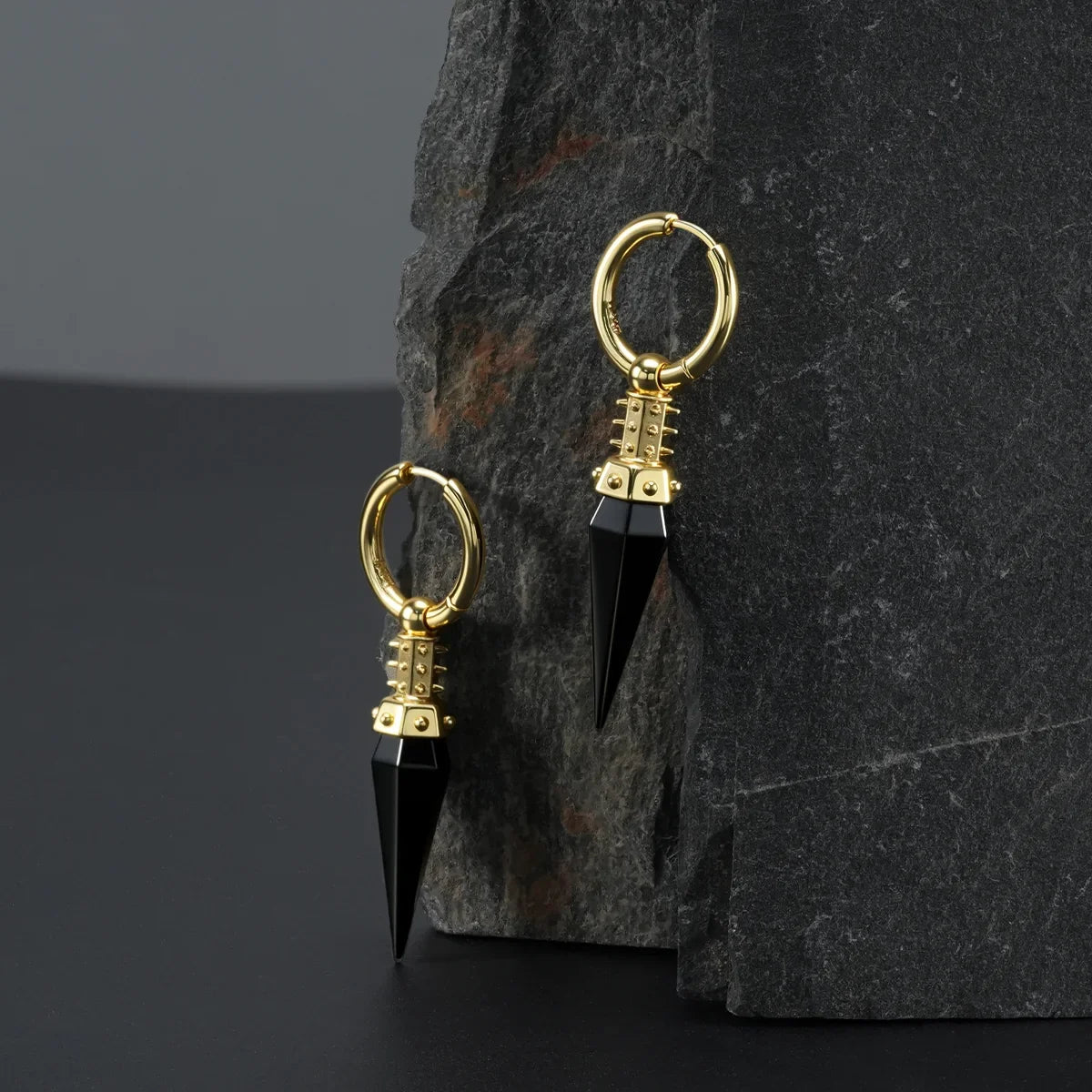 RIVET PRISM EARRINGS