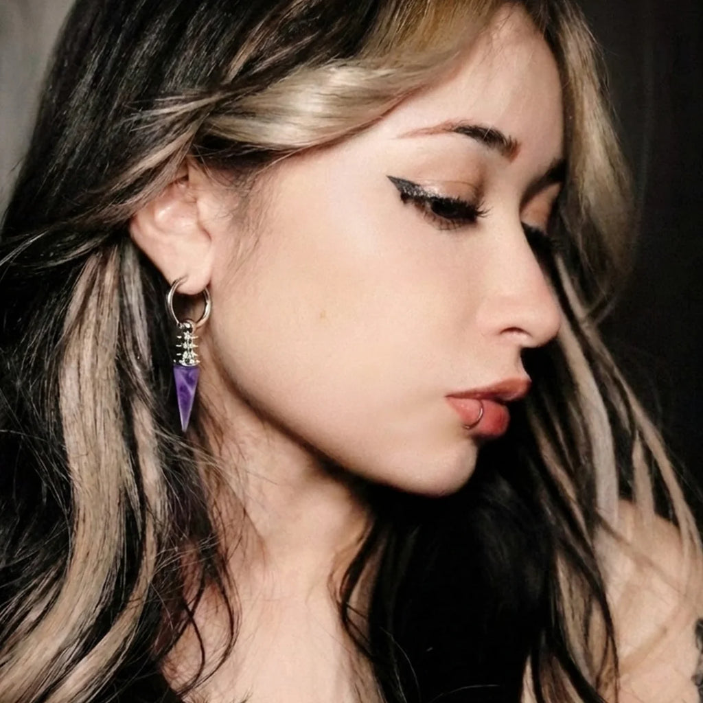 RIVET PRISM EARRINGS