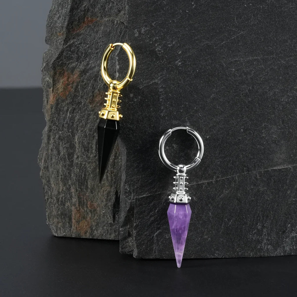 RIVET PRISM EARRINGS