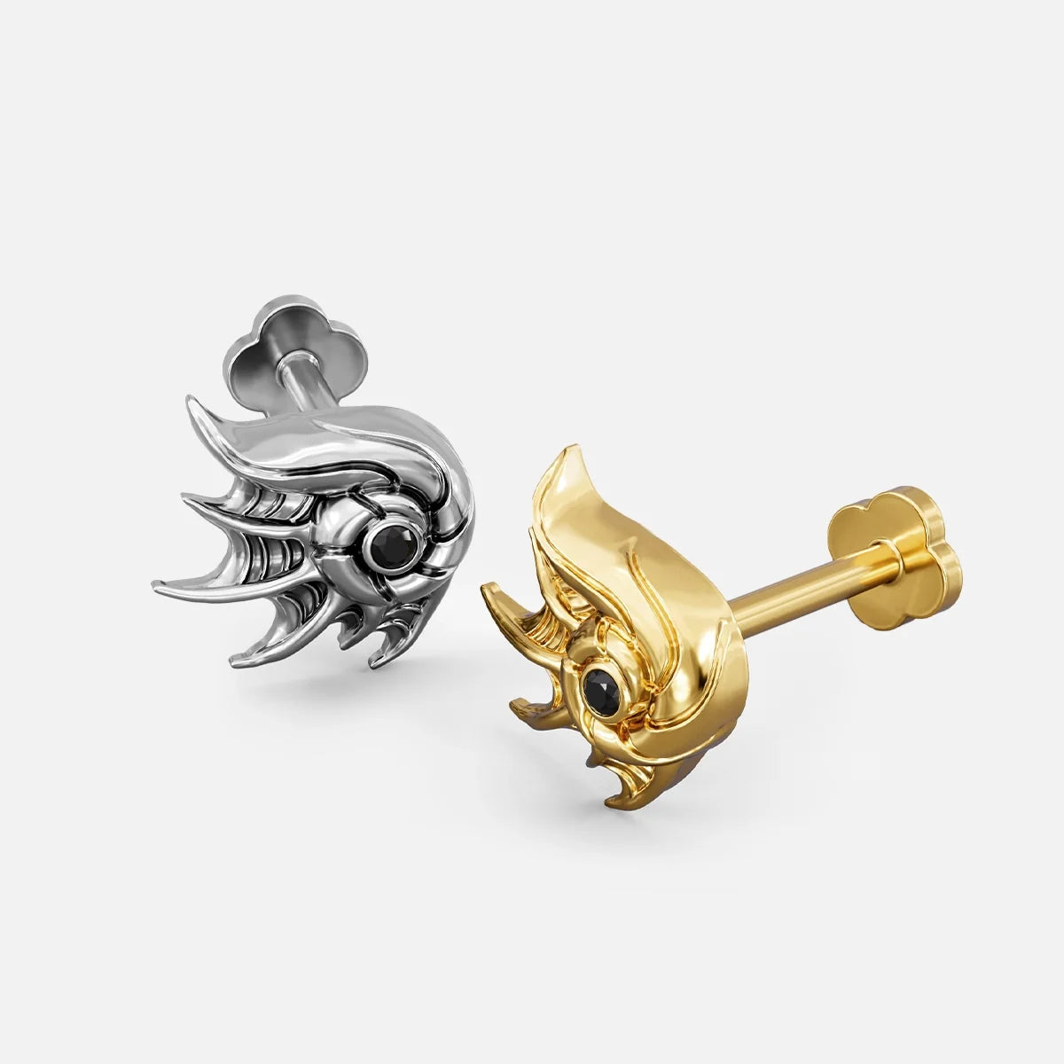 ABYSS CONCH FLATBACK STUD