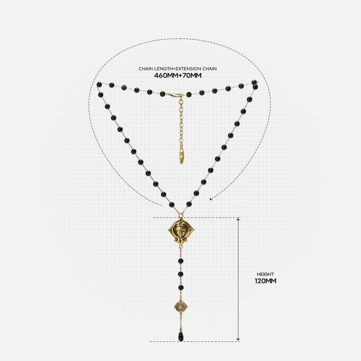 SECOND SIGHT LARIAT NECKLACE
