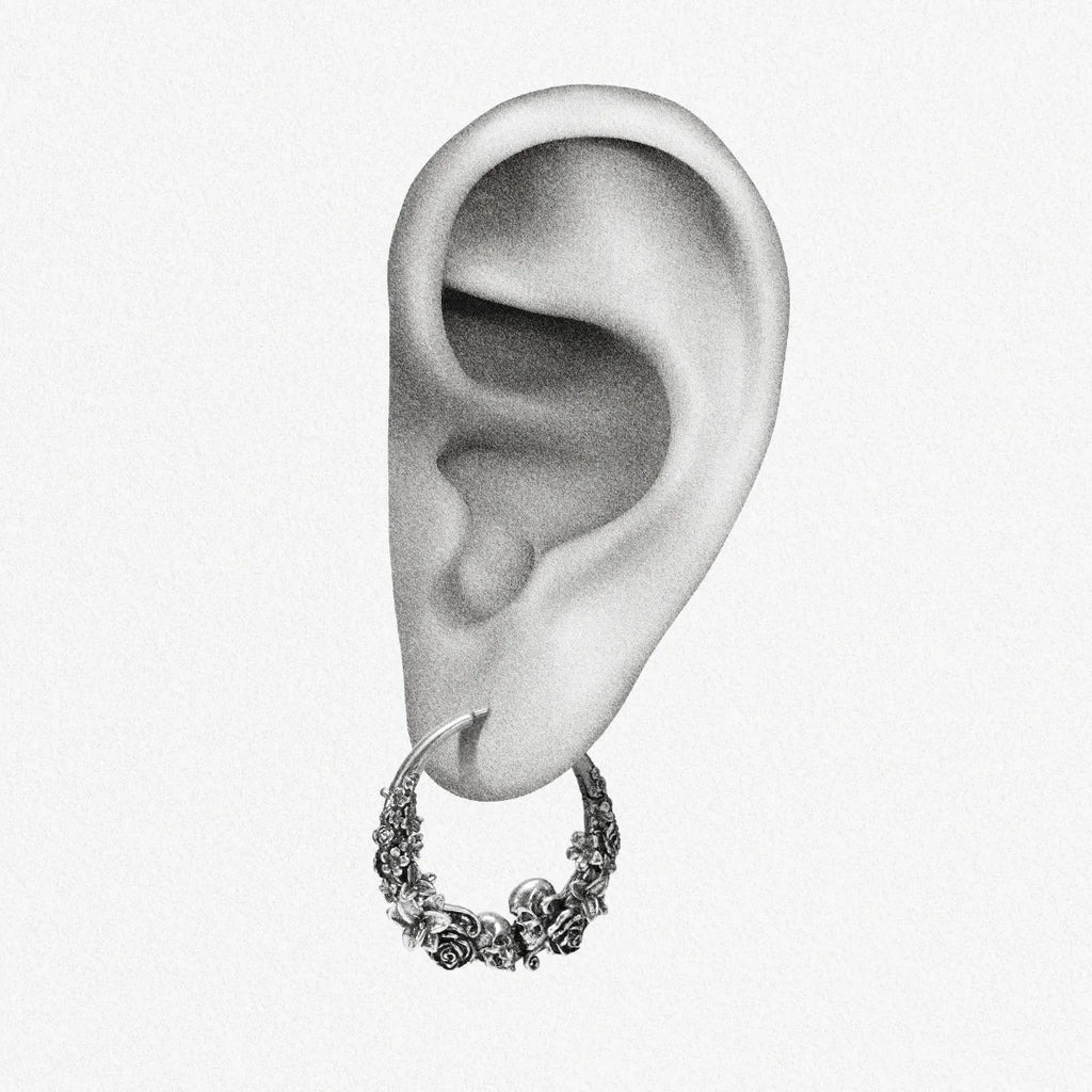 SKULL BLOSSOM EARRINGS