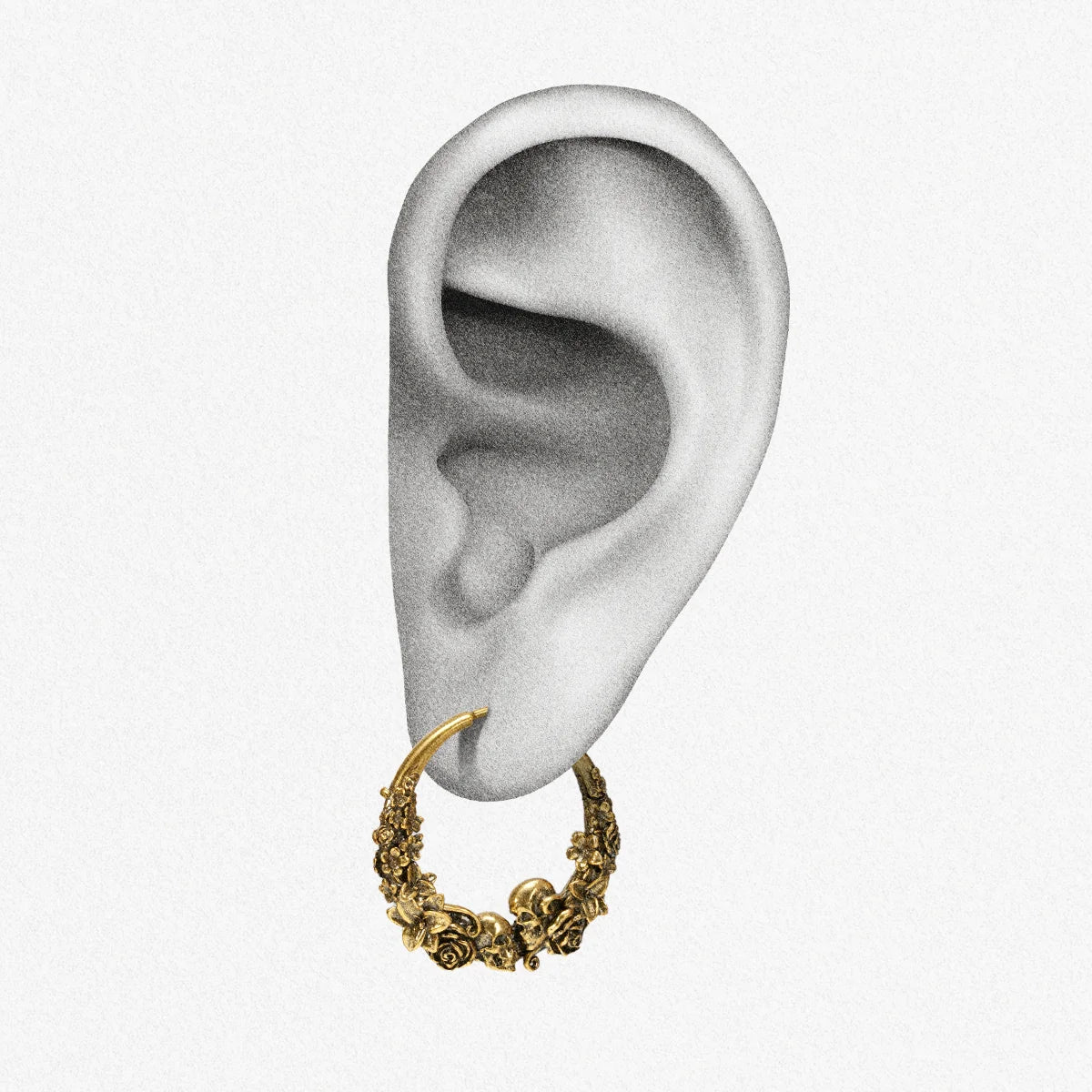 SKULL BLOSSOM EARRINGS