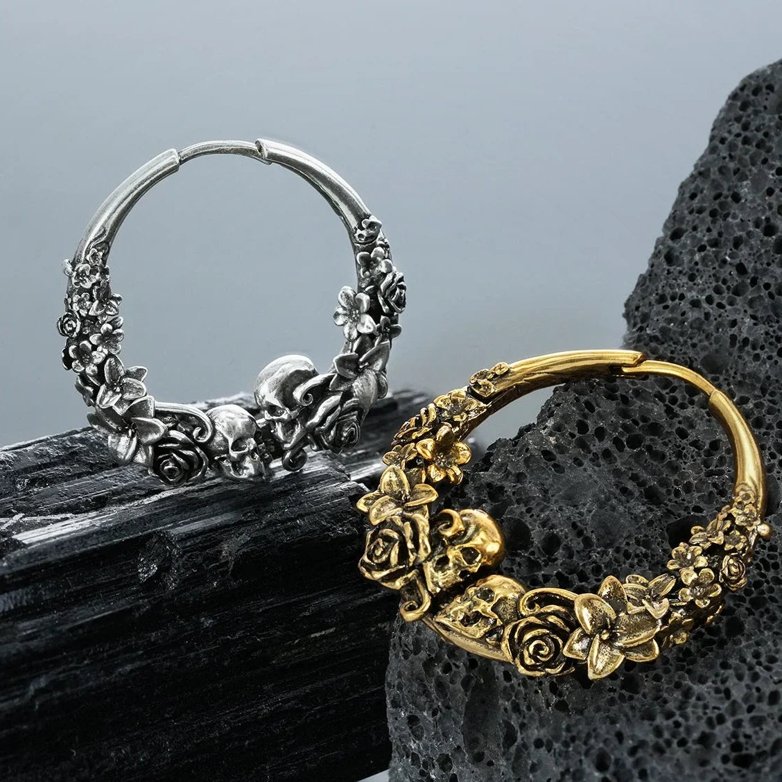 SKULL BLOSSOM EARRINGS