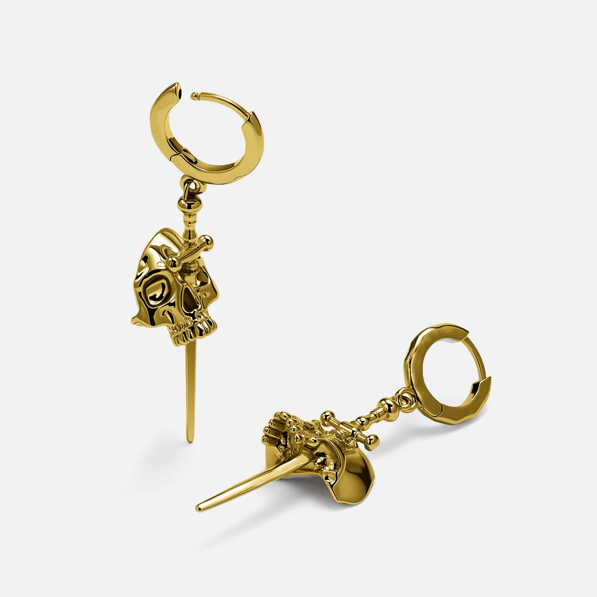 SKULL DAGGER EARRINGS