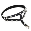 Spike Leg Garter - front studio view (1 of 2)