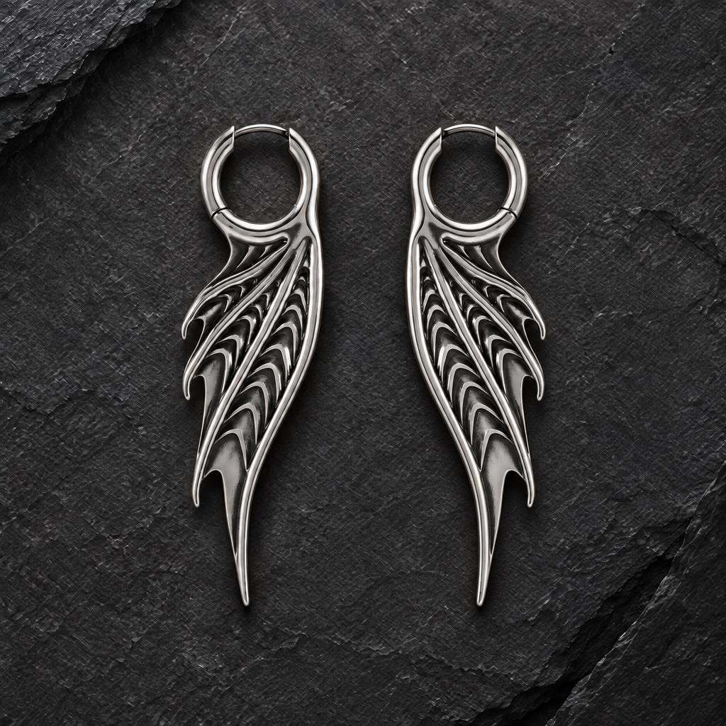 SPINED WING EARRINGS
