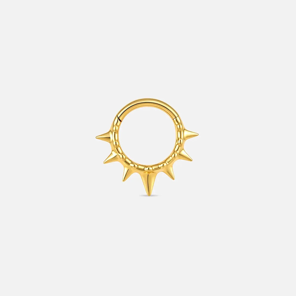 Gold thorn chain titanium clicker, product view 1 – PUNKYOUTH