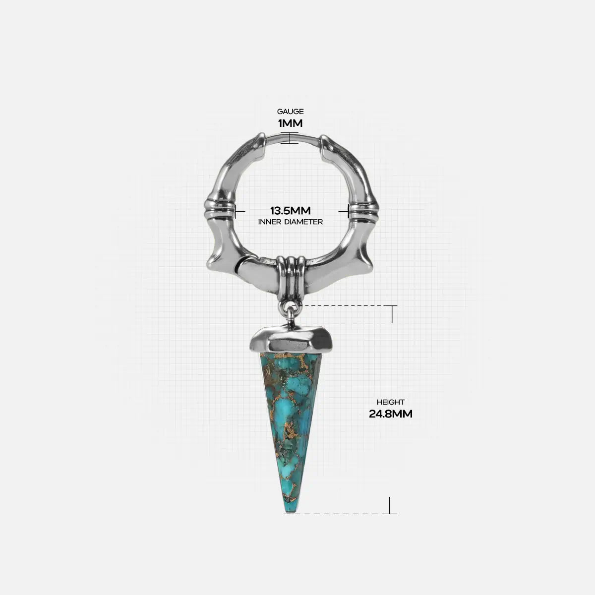 UNEARTHED SPIKE EARRINGS (925 SILVER)