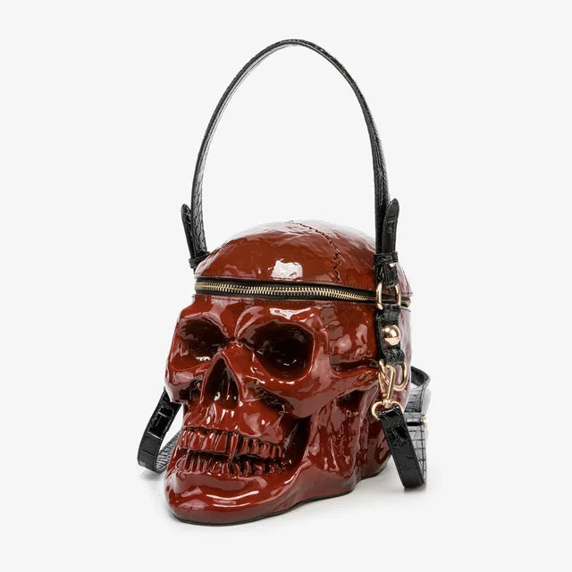 Skull Head Bag - alternate view, shown with a person (4 of 5)
