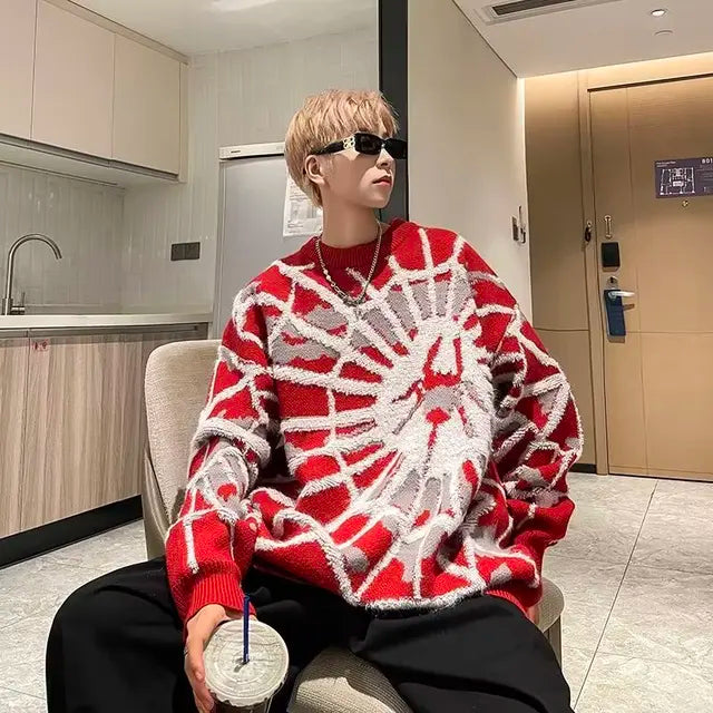 Men's Spider Jumper - alternate view, shown with a person (4 of 4)