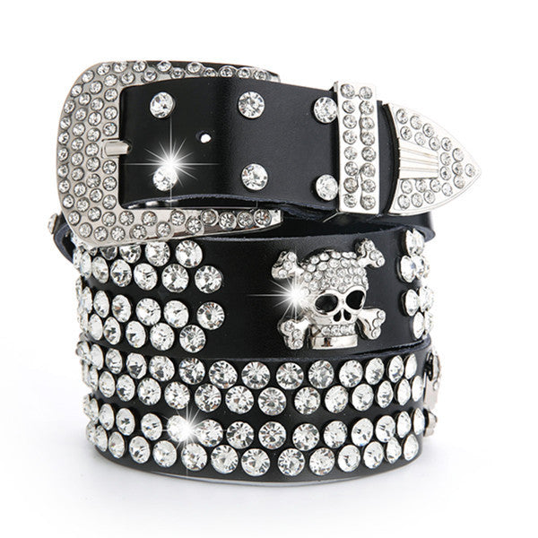 Gothic Skull Belt - front studio view (1 of 4)