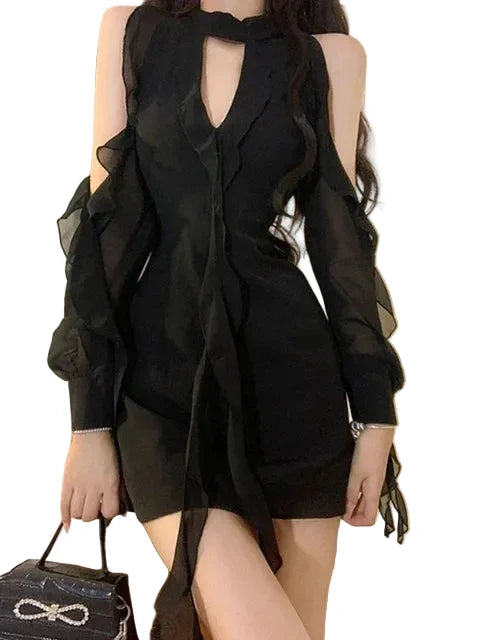 Women's Solid Dress - primary photo, shown with a person (1 of 2)
