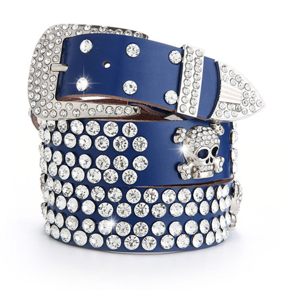 Gothic Skull Belt - alternate studio view (3 of 4)