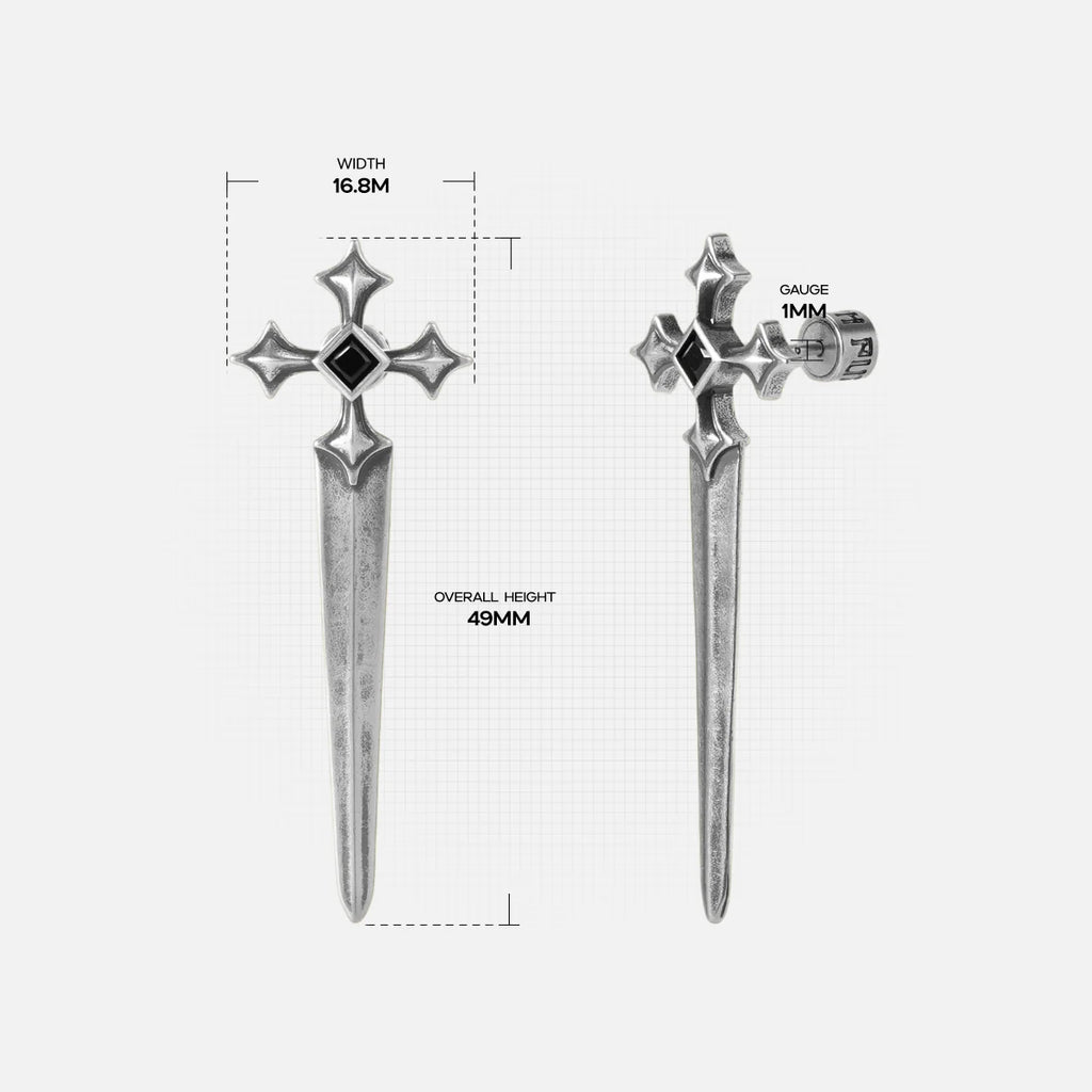 VESPER BLADE STUD EARRINGS