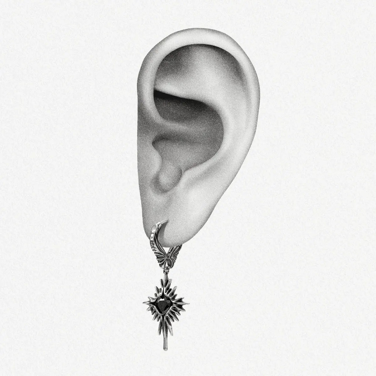 WINGED HEARTBURST EARRINGS (925 SILVER)